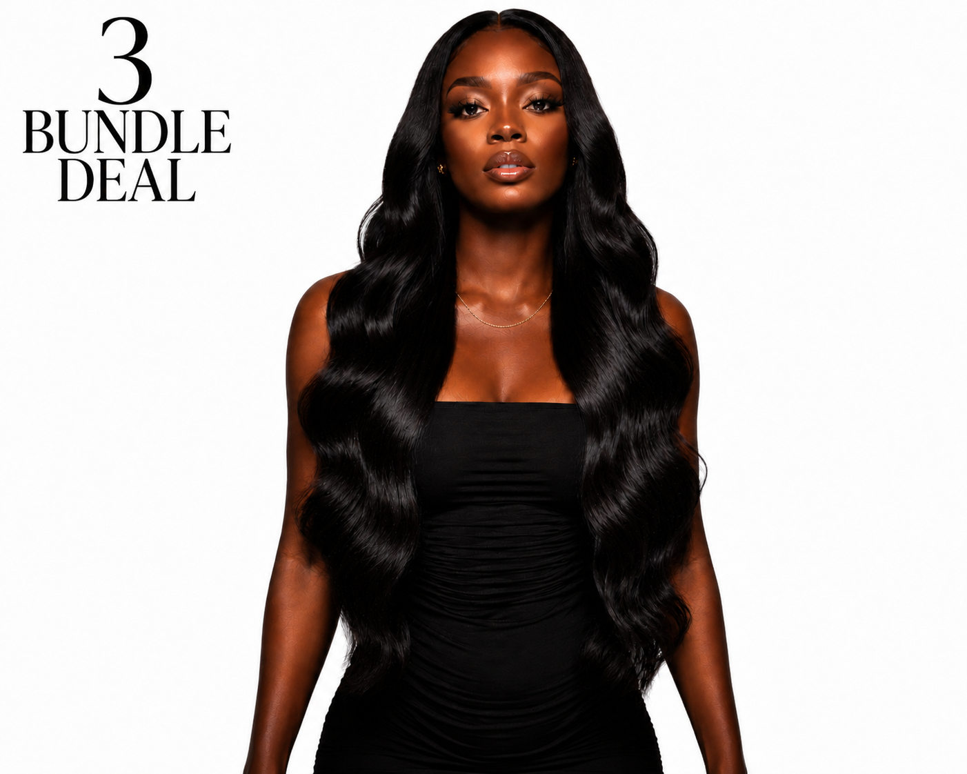 Raw Indian Natural Black Wavy Bundle Deals